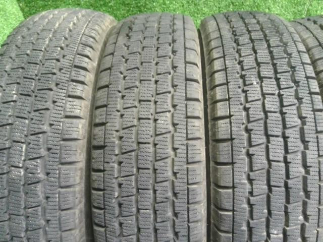 (2)12インチ 冬 スタッドレスタイヤ 中古  4本セット 23年 145/80R12 ブリヂストン エブリィバン外し 自社品番250092