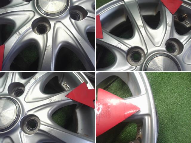 【中古】社外 SIBILLA 13インチ アルミホイール 4本 アルト キャロル外し 自社品番240760