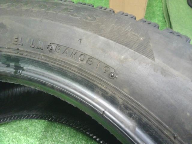 【中古】17インチ 冬 スタッドレスタイヤ 215/55R17 4本 ブリヂストン BLIZZAK VRX2 2019年製 自社品番240764