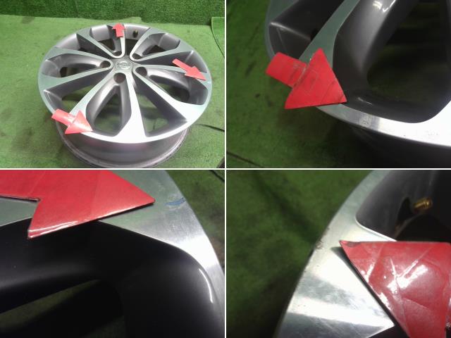 【中古】日産純正 18インチ アルミホイール 4本 自社品番250186