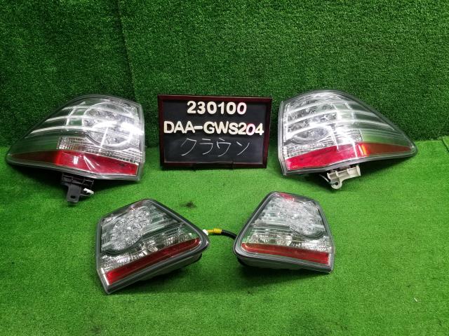 クラウン DAA-GWS204 左右テールランプ/フィニッシャーセット,クリアレンズ,LED,ハーネス付 自社品番23