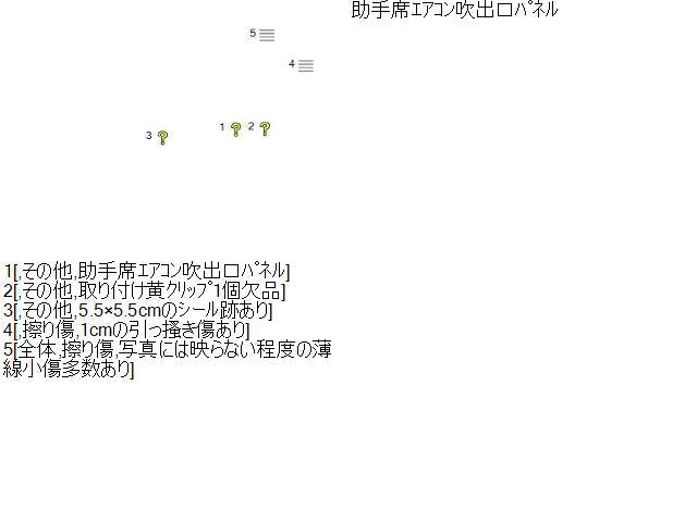 クラウン DAA-GWS204 助手席エアコン吹出口パネル 自社品番230100