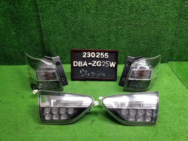 ウィッシュ DBA-ZGE25W 左右テールランプ/フィニッシャー左右セット,クリアレンズ,LED,ハーネス付 8156