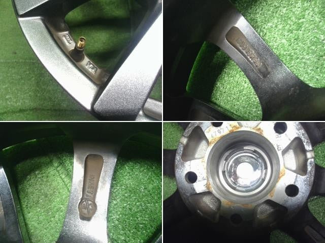 15インチ 社外 アルミホイール 4本セット 5穴　PCD100　+43　15×6J セレナ外し 自社品番250012