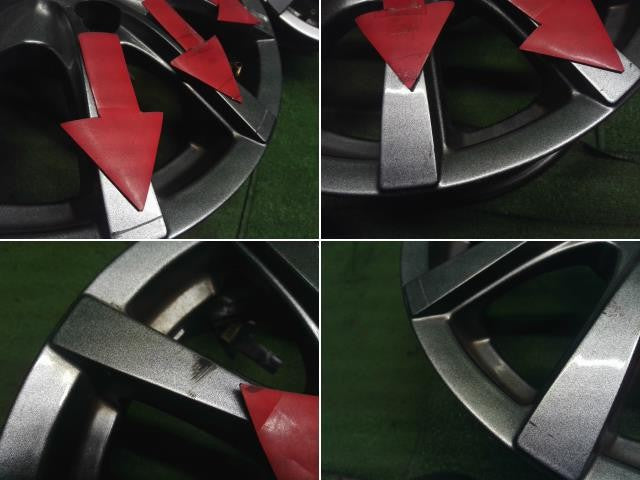 15インチ 社外 アルミホイール 4本セット 5穴　PCD100　+43　15×6J セレナ外し 自社品番250012