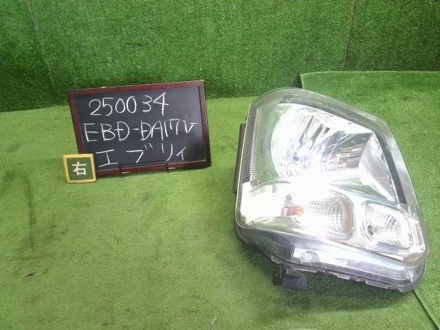 エブリィ EBD-DA17V 右ヘッドランプ　右ヘッドライト　運転席側　LE14C6327　 35120-64P01 自社品番250034