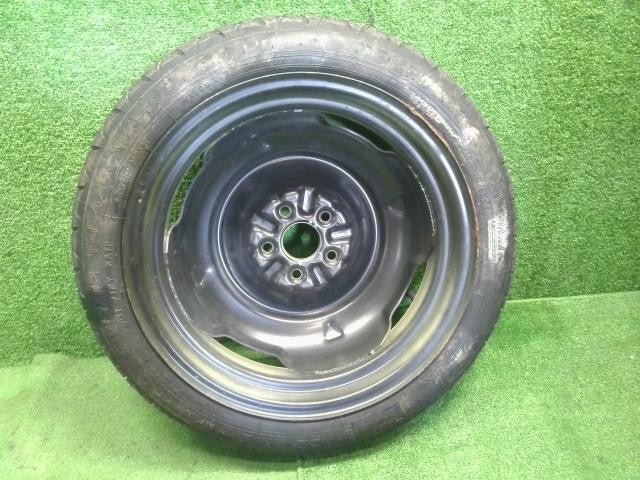 スペア 中古 ダンロップ タイヤホイール 08年 04周目 1本 純正 T125/70D16 J16×4T 5穴 100 プレミオ外し(250036)