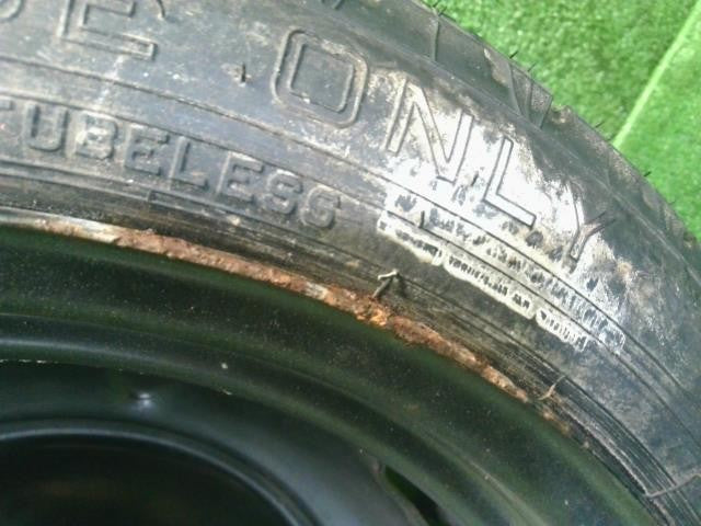 スペア 中古 ダンロップ タイヤホイール 08年 04周目 1本 純正 T125/70D16 J16×4T 5穴 100 プレミオ外し(250036)