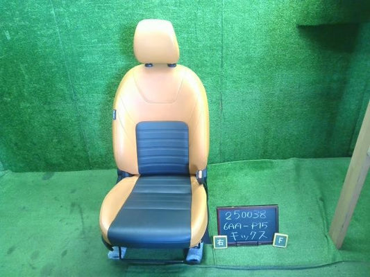 6AA-P15 キックス ドライバーシート 運転席 レザー リクライニング式 バックル ヒーター付 87000-5RY4C　自社品番250038