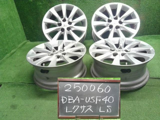 DBA-USF40 レクサス純正 18インチ アルミホイール 4本 18×7.5J 5穴 PCD114.3 +32 エアゲージ レクサスLS460外し 自社品番250060
