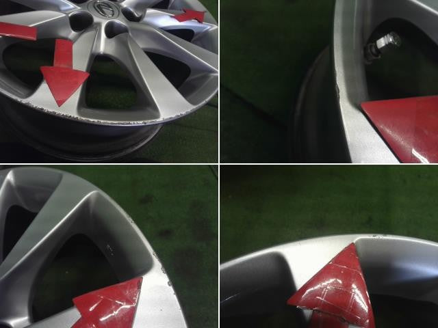 DBA-USF40 レクサス純正 18インチ アルミホイール 4本 18×7.5J 5穴 PCD114.3 +32 エアゲージ レクサスLS460外し 自社品番250060