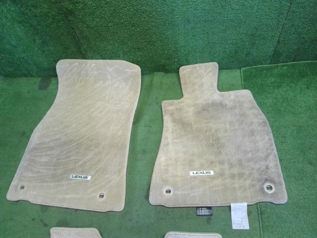 レクサス LS460 後期 DBA-USF40 純正フロアマット 1台分 ロゴ入 フロント リア 運転席 助手席 自社品番250060