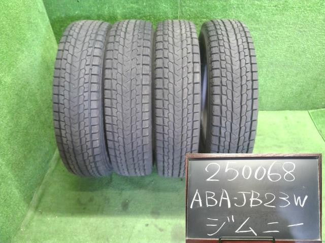 16インチ スタッドレスタイヤ 4本 冬 20年 175/80R16 ヨコハマIce GUARD GO75 ジムニー外し 自社品番250068