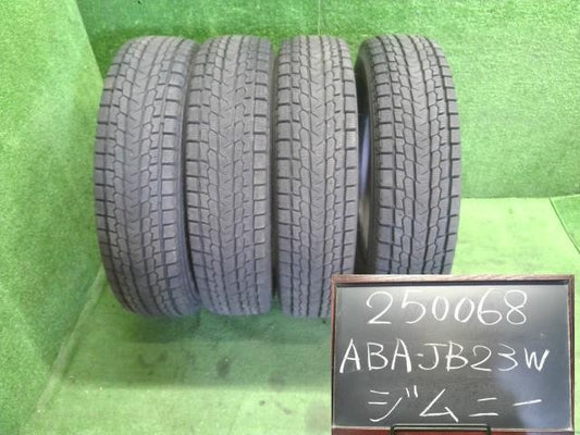 16インチ スタッドレスタイヤ 4本 冬 20年 175/80R16 ヨコハマIce GUARD GO75 ジムニー外し 自社品番250068