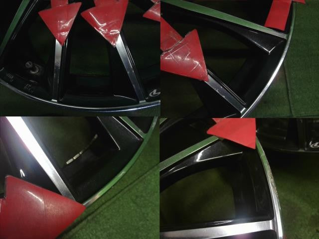 18インチ 社外 アルミホイール 4本 18×7J 5穴 pcd100 +47 ハブ径65 センターキャップ付 レオニス レガシィ外し 自社品番250071