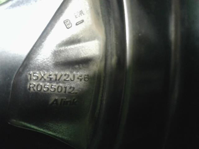 日産純正 15インチ アルミホイール 1本 15×4.5J　4穴　PCD100　+46　センターキャップ付　ルークスB48A外し　自社品番250086