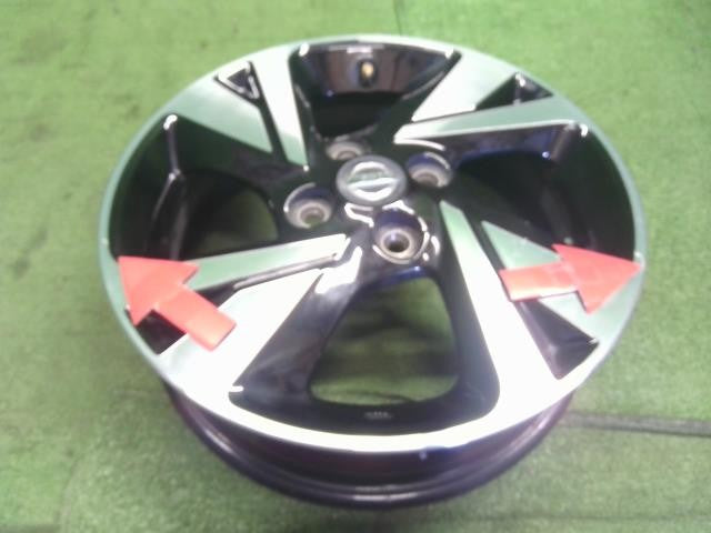 日産純正 15インチ アルミホイ ール 2本 15×4.5J　4穴　PCD100 　+46　センターキャップ付　ルークスB48A外し　自社品番250086