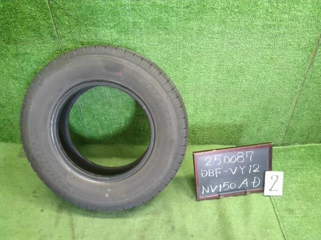 (2)13インチ 中古 サマータイヤ 1本 165R13 ダンロップ 自社品番250087