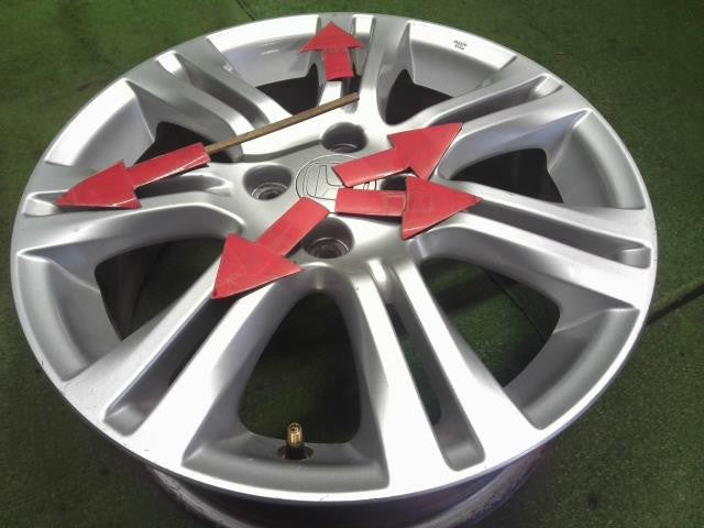 16インチ ホンダ純正 アルミホイール 4本 中古 16×6J 4穴 PCD100 +53 ハブ径56 GE8フィット外し 自社品番250091