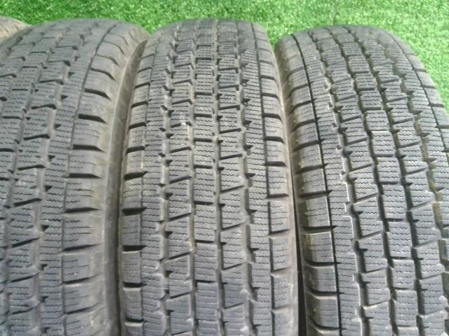 (2)12インチ 冬 スタッドレスタイヤ 中古  4本セット 23年 145/80R12 ブリヂストン エブリィバン外し 自社品番250092