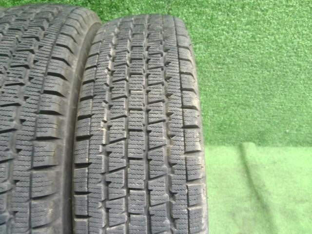 (2)12インチ 冬 スタッドレスタイヤ 中古  4本セット 23年 145/80R12 ブリヂストン エブリィバン外し 自社品番250092