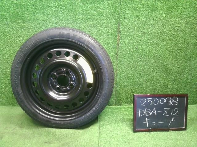 キューブ DBA-Z12 スペアタイヤ 1本 純正 T125/70D15 J15×4T 4穴 PCD100 ハブ径60mm MAXXIS 自社品番250098