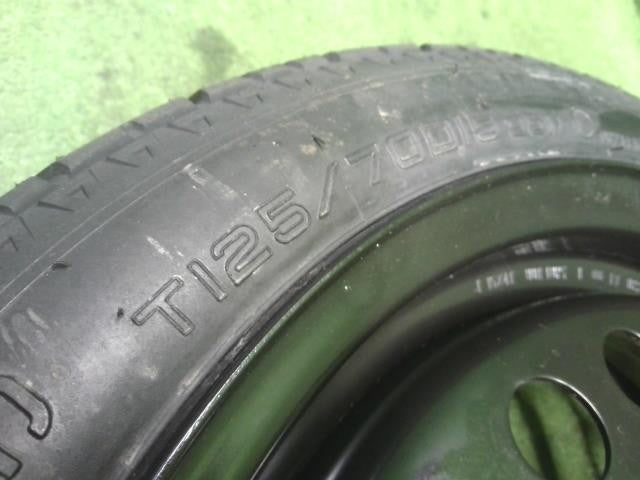 キューブ DBA-Z12 スペアタイヤ 1本 純正 T125/70D15 J15×4T 4穴 PCD100 ハブ径60mm MAXXIS 自社品番250098