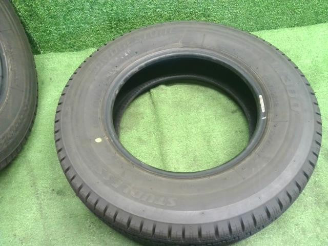 12インチ 冬 スタッドレスタイヤ 4本 24年 145/80R12 W300 ブリヂストン エブリィ外し 自社品番250113