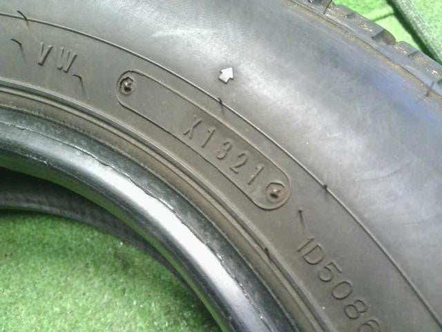 (2)12インチ 夏 ノーマルタイヤ 4本 貨物用 145R12 6P R LT 21年 ダンロップ 自社品番250122