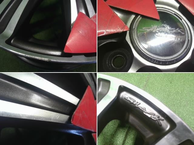 14インチ 社外 アルミホイール 4本 14×5.5J 中古 SMACK 4穴 PCD100 +50 フィット外し 自社品番250131