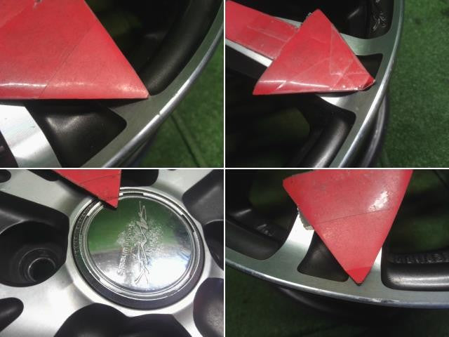 14インチ 社外 アルミホイール 4本 14×5.5J 中古 SMACK 4穴 PCD100 +50 フィット外し 自社品番250131