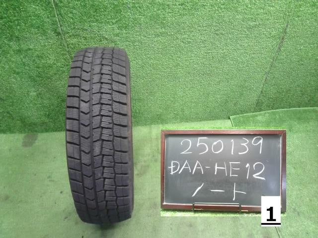 (1)14インチ 冬 スタッドレスタイヤ 1本 24年 185/70R14 ダンロップ WINTERMAXXノート外し 自社品番250139