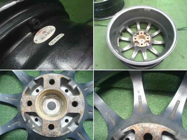 社外 16インチ アルミホイール 4本 中古 16×6.5J 4穴 PCD100 +42 XSPEED フィット外し 自社品番250146