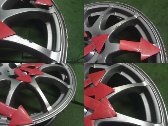 社外 16インチ アルミホイール 4本 中古 16×6.5J 4穴 PCD100 +42 XSPEED フィット外し 自社品番250146