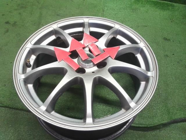 社外 16インチ アルミホイール 4本 中古 16×6.5J 4穴 PCD100 +42 XSPEED フィット外し 自社品番250146