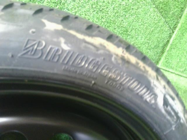 15インチ スペアタイヤ 1本 中古 ブリヂストン J15×4T T125/70D15 4穴 PCD100  Z12キューブ 自社品番250147
