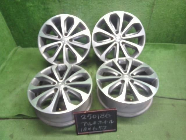 日産純正 18インチ アルミホイール 18×6.5J 5穴 4本 PCD114.3 ハブ径65mm デュアリス 自社品番250186