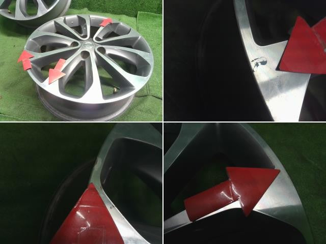 日産純正 18インチ アルミホイール 18×6.5J 5穴 4本 PCD114.3 ハブ径65mm デュアリス 自社品番250186