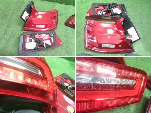 【中古】アウディ A6 DBA-4GCHVS 左右 テールランプ テールライト フィニッシャー 4点セット　LED　4G9945095B 自社品番240646