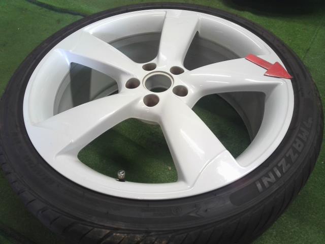 【中古】20インチ 夏 ノーマルタイヤ アルミホイール 4本 255/35ZR20 20×8.5J 5穴 PCD112 アウディ A6外し 自社品番240646