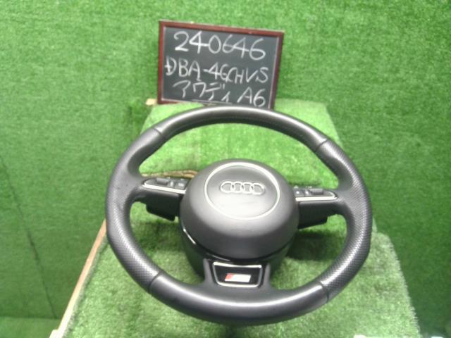 【中古】アウディ A6 DBA-4GCHVS ステアリングホイール ハンドル 8X0419091M 自社品番240646 LS9R