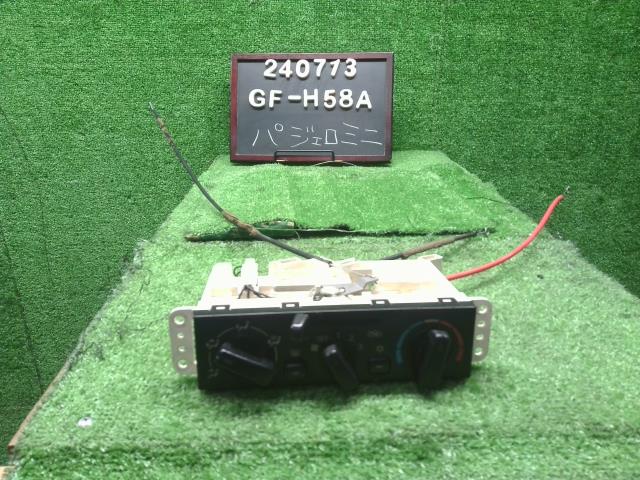【中古】パジェロミニ GF-H58A エアコン AC スイッチパネル 7820A012 自社品番240713 A26