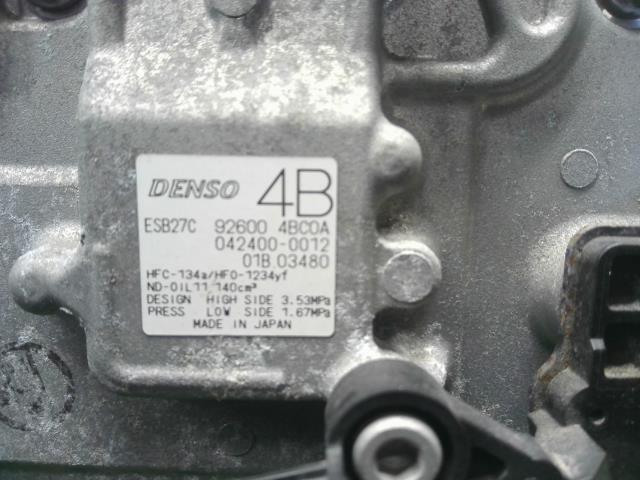 【中古】リーフ ZAA-ZE1 エアコン AC コンプレッサー 92600-4BC0A 自社品番240731 K23
