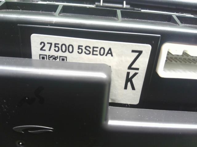 【中古】リーフ ZAA-ZE1 エアコン ACスイッチパネル 27500-5SE0A 自社品番240731 K23