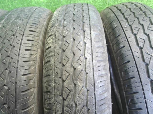 【中古】12インチ 夏 ノーマルタイヤ 145/80R12 4本 ブリヂストン 24年製  自社品番240748