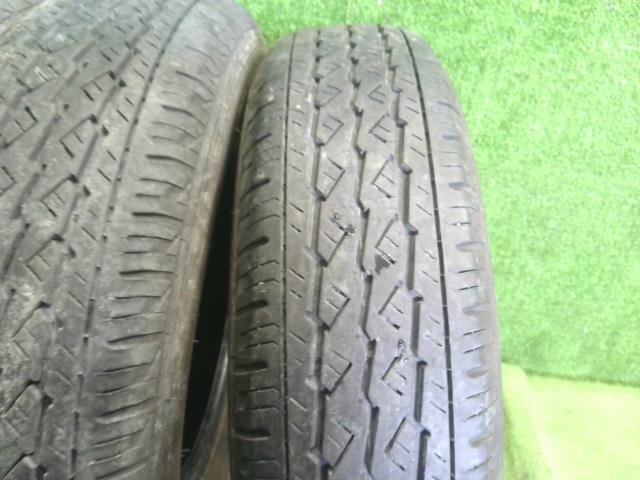 【中古】12インチ 夏 ノーマルタイヤ 145/80R12 4本 ブリヂストン 24年製  自社品番240748