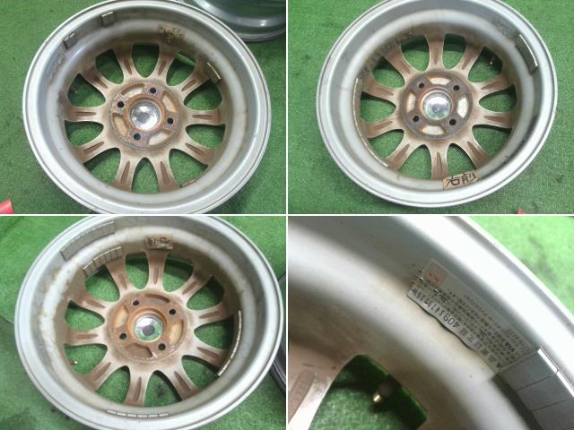 【中古】社外 SIBILLA 13インチ  アルミホイール 4本 アルト キャロル外し  自社品番240760