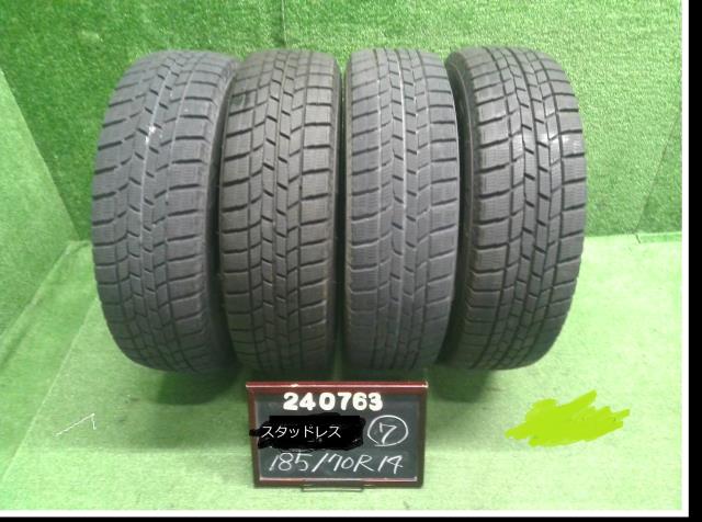 【中古】14インチ 冬 スタッドレスタイヤ 185/70R14 4本 グッドイヤー 2019年製 自社品番240763