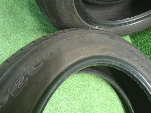 【中古】14インチ 夏 ノーマルタイヤ 155/65R14 3本 ブリヂストン 21年製 ECOPIA EX20C 自社品番240764
