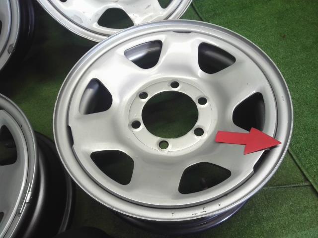 【中古】15インチ 6穴 139.7 スチールホイール 4本  自社品番240766